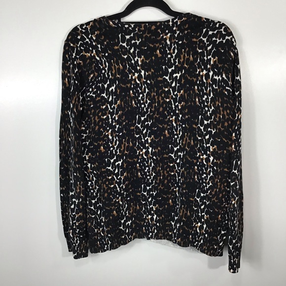 Talbots | Leopard Print Cardigan~XL - Picture 8 of 8